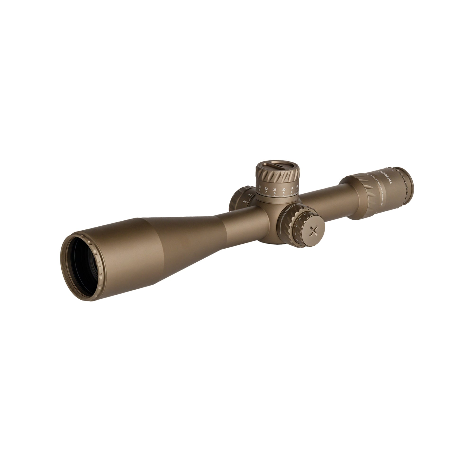 Tangent Theta 5-25x56 mm Professional Rifle Telescope, Coyote Brown